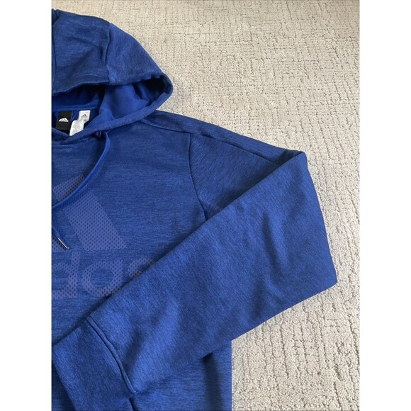 Adidas Men's Blue Pullover Logo Hoodie Size Small.EUC - Picture 7 of 11